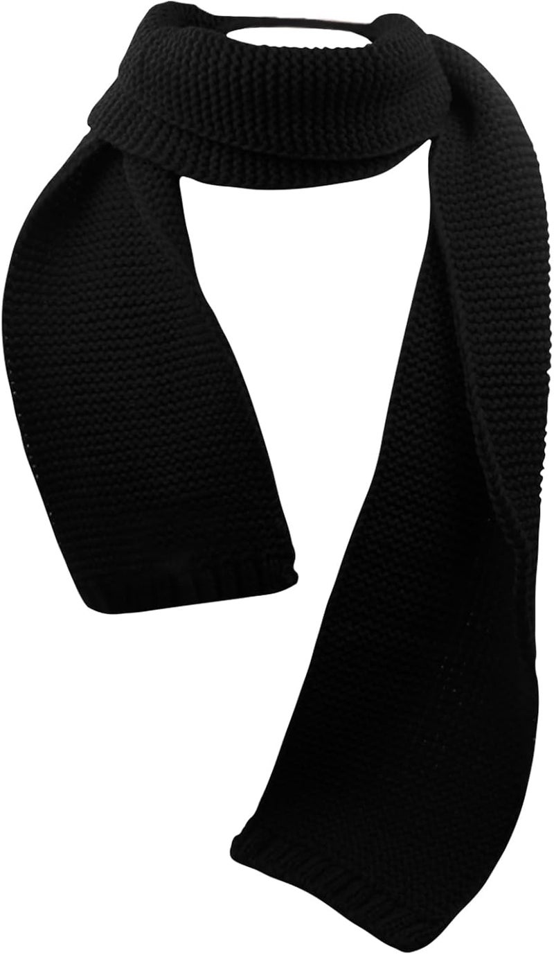 Piewag Kids Knit Scarf Toddler Winter Warm Scarves Neck Warmer Fashion Solid Color Scarf for Boys Girls - Image 2